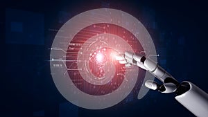 AI processing digital data through neural core model Vouch