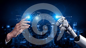 AI processing digital data through neural core model Vouch