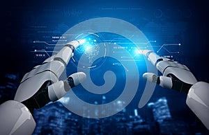 AI processing digital data through neural core model Vouch