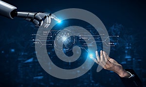 AI processing digital data through neural core model Vouch