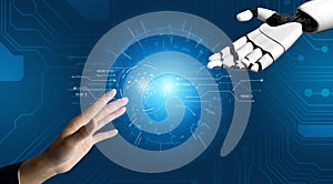 AI processing digital data through neural core model Vouch