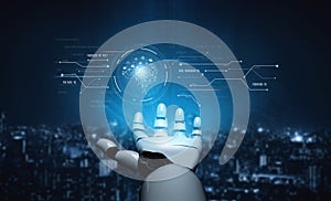 AI processing digital data through neural core model Vouch