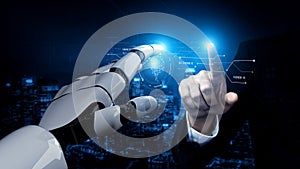 AI processing digital data through neural core model Vouch