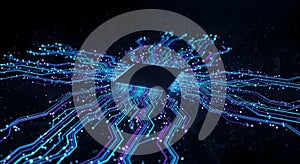 AI Processor Chip with High Speed Data Flow and Digital Connectivity