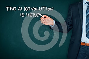 The AI revolution is here educational concept