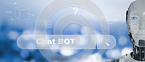 AI robot humanoids with Chat bot Chat with AI, Artificial Intelligence, System Artificial intelligence