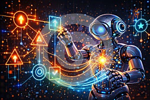 Artificial Intelligence Robot Managing Digital Workflow and Decision Making System