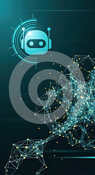 AI Robot Network Connection, Artificial Intelligence, Digital Technology Concept