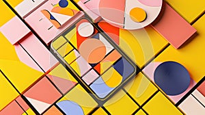 AI software generating color palettes and mood board.