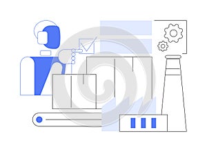 AI-Streamlined Compliance abstract concept vector illustration.