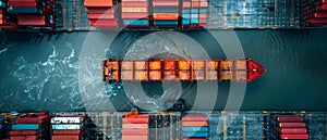 AI Streamlines Shipping, Boosts Efficiency & Cuts Costs. Concept Artificial Intelligence, Shipping photo