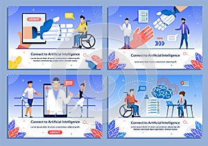 AI Support for Disabled Patient Medical Banner Set