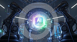 Ai and artificial intelligence powering robotics automation technology for future innovation and advanced machine learning