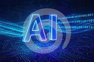 Ai technology futuristic digital innovation concept