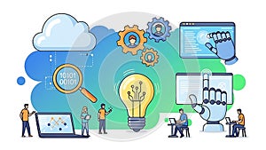 AI Technology Innovation Cloud Computing, Automation, Machine Learning