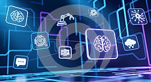 AI and Technology Network Concept