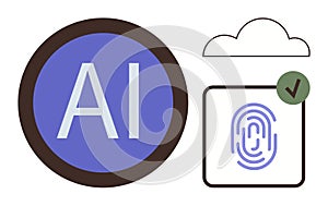 Artificial Intelligence Integrated with Cloud Storage and Biometric Authentication
