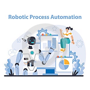 Ai tools concept. Flat vector illustration.