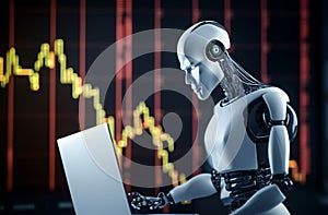 AI Trading. AI Robot on chatGPT generate analytic Trading chart.