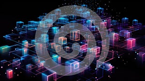 Visualizing Big Data Generated by an Clustering Algorithm in a Glowing Cube Design