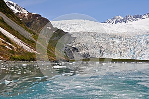 Aialik glacier, Kenai Fjords NP, Alaska photo