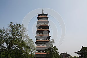 Aicent tower in Yangzhou photo