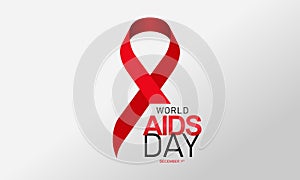 Aids Awareness Month Campaign with Red Ribbon