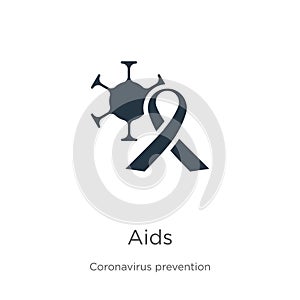 Aids icon vector. Trendy flat aids icon from Coronavirus Prevention collection isolated on white background. Vector illustration