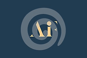 AIF abstract letter logo design