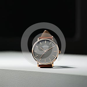 AIGenerated Clock Mockups & Backgrounds for Timeless Designs photo