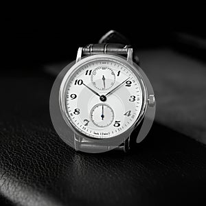 AIGenerated Clock Mockups & Backgrounds for Timeless Designs photo