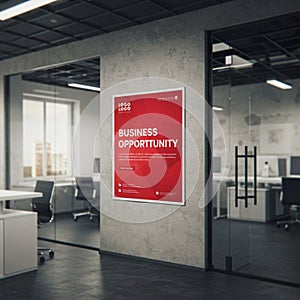 AIGenerated Mockup: Clean and Professional Design Display photo