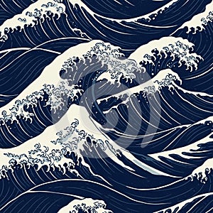 AIGenerated Seamless Geometric Pattern with Modern Abstract Style photo