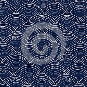 AIGenerated Seamless Geometric Pattern with Modern Abstract Style photo