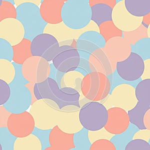A AIgeneratedseamless, AI-generated abstract pattern featuring overlapping circles of various pa Description*