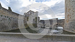 Aigues Mortes city - Bridge, Walls and Tower of Constance - Camargue - France