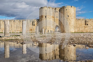 Main Gate in southern wall in Aigues-Mortes, France