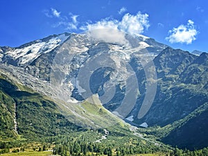 Aiguille de Bionnassay view from Col de Tricot