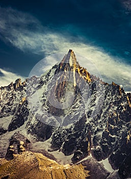 Aiguille de Dru at Chamonix Mont Blanc