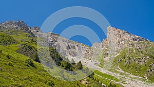 Aiguille de vanoise mountain peak in the Alps