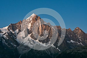 Aiguille du Dru after sunset