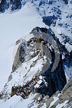 Aiguille du Midi 3,842 m peak and platform