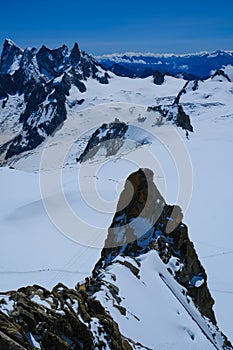 Aiguille du Midi 3,842 m peak and platform