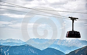 The Aiguille du Midi cable car