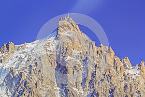 Aiguille du Midi at Chamonix, Mont Blanc Massif, Alps, France