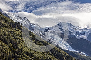 Aiguille du Midi glacier near Chamonix/France photo