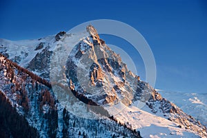 Aiguille du Midi mountain peak