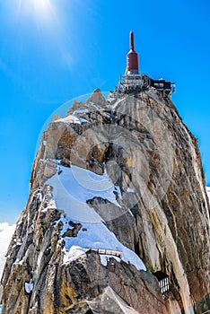 Aiguille du Midi observation station Chamonix, Mont Blanc, Haute