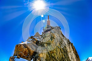 Aiguille du Midi observation station Chamonix, Mont Blanc, Haute