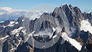 Aiguille Verte from Aiguille du Midi